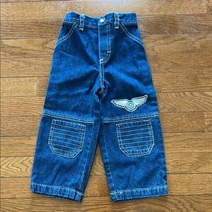 Kids Disney Denim Jeans with Embroidered Patch